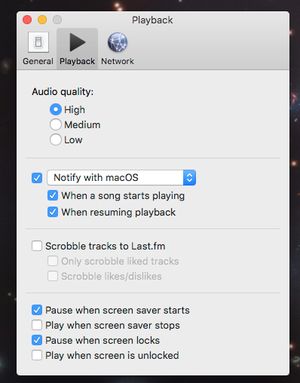 Hermes Playback Settings